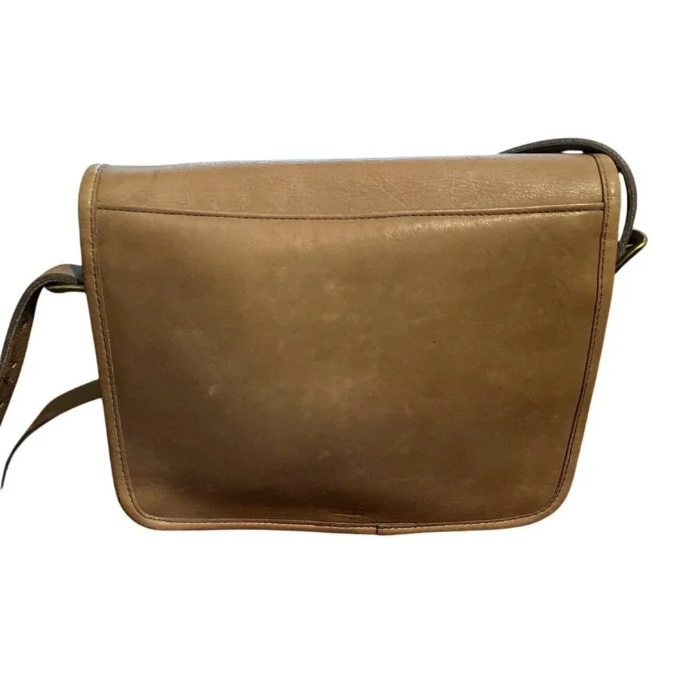 Vtg Coach Leather Crossbody Saddle Pouch Bag 9590 Made In NYC '90's - Picture 5 of 11